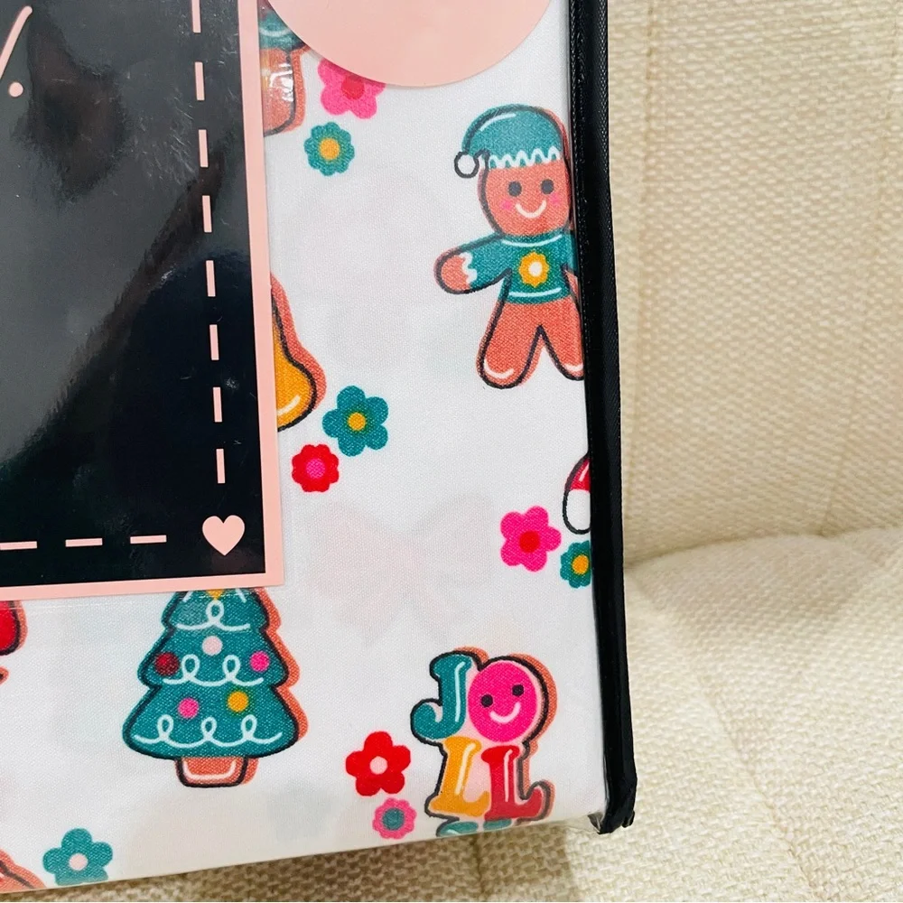Betsey Johnson Full 6 Piece Sheet Set Gingerbread Mushroom Holiday Christmas NEW